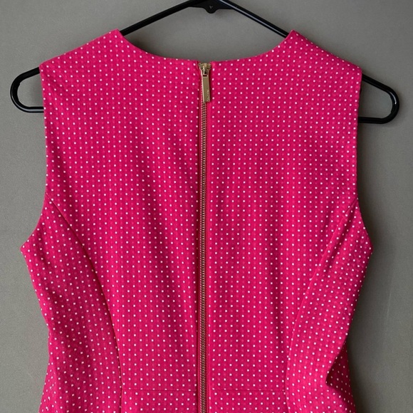 Calvin Klein Pink White Dot Sheath Dress - Picture 5 of 7